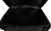 Milwaukee Leather SH695 large black textile motorcycle sissy bar rack bag with squared design and adjustable straps.