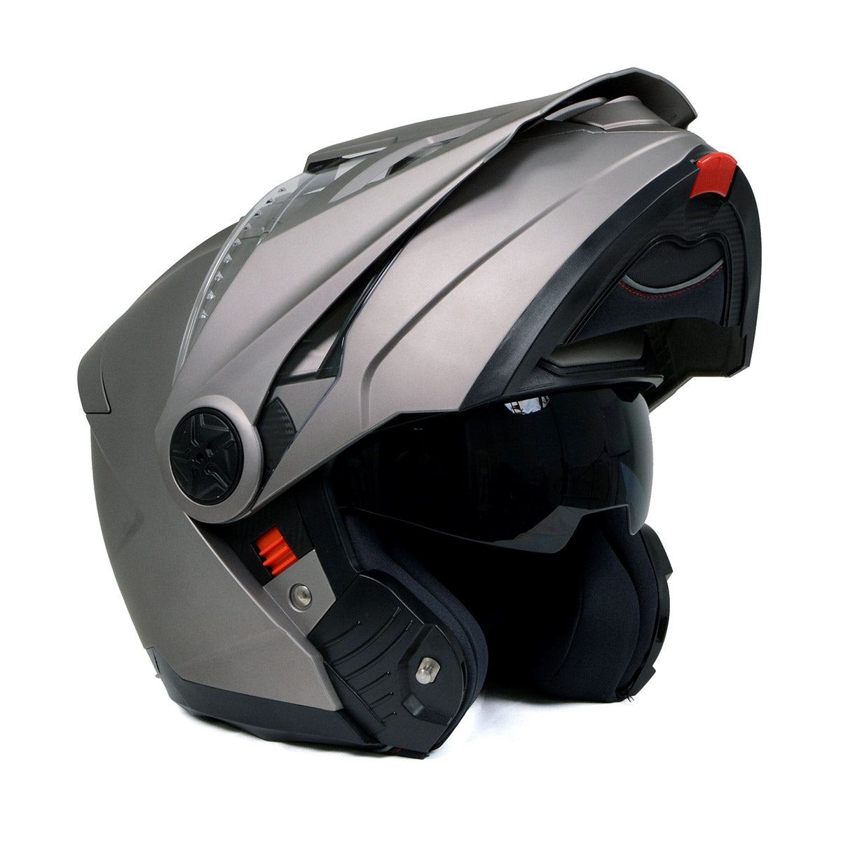 advanced motorcycle helmets Milwaukee Silver Ominous Dual Sport Modular Helmet Biker DOT Approved MPH9822DOT AT4.0 DC Full-Face Motorcycle and a laser cut Color:Black Deluxe CHRISTMASTREAT15