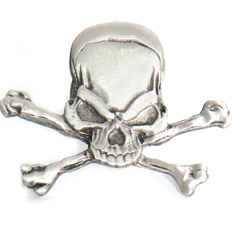Hot Leathers PIN PIRATE SKULL-PNA1155 pin featuring a detailed pirate skull design on a metal pin.