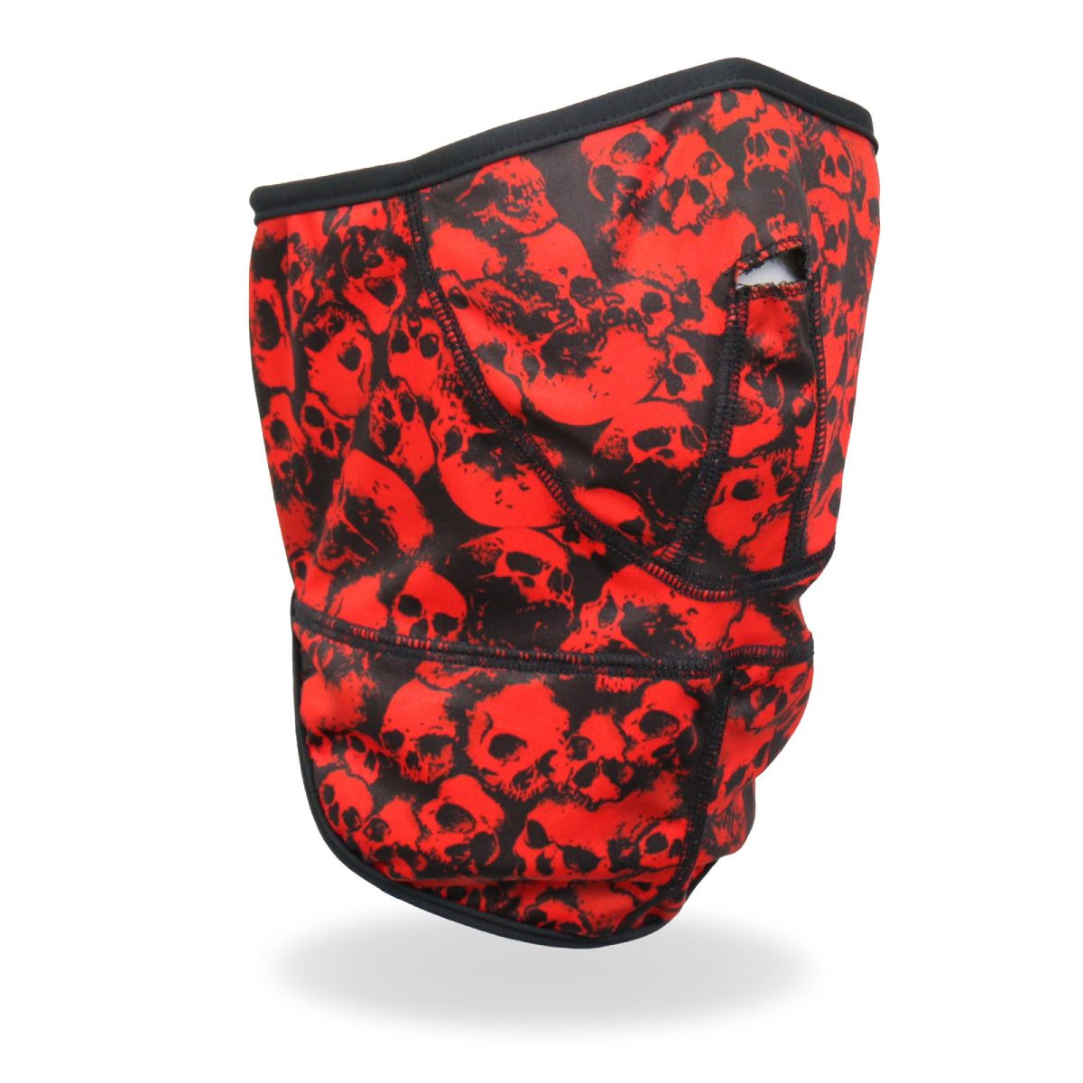 Hot Leathers skulls face and neck warmer with ancient skull design, versatile safety accessory for cold weather wear.