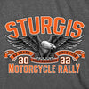 2022 Sturgis Motorcycle Rally SPB1023 Menâ€™s Main Street Photo Heather Charcoal T Shirt
