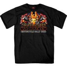 2022 Sturgis Web Exclusive SPB1037 Men's Black Eagle Explosion T Shirt