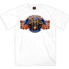 Hot Leathers SPB1071 Menâ€™s White 2023 Sturgis # 1 Design America T-Shirt
