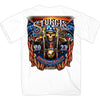Hot Leathers SPB1071 Menâ€™s White 2023 Sturgis # 1 Design America T-Shirt