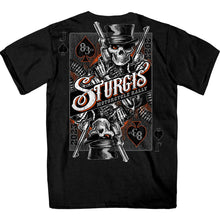 Hot Leathers SPB1072 Menâ€™s Black 2023 Sturgis Gambler Short Sleeve T-Shirt