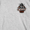 Hot Leathers SPB1075 Menâ€™s Ash 2023 Sturgis Gambler Short Sleeve T-Shirt