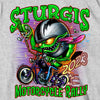 Hot Leathers SPB1080 Menâ€™s Ash Sturgis 2023 Bobber Monster Short Sleeve T-Shirt