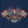 Hot Leathers SPB1104 Menâ€™s 2023 Sturgis Vintage Patriot Navy Blue T-Shirt