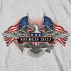 Hot Leathers SPB1106 Menâ€™s 2023 Sturgis Vintage Patriot Ash T-Shirt