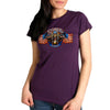 Women's Heather Purple T-shirt by Hot Leathers featuring 2023 Sturgis American Lady motorcycle event design.