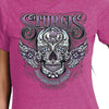 Hot Leathers SPL1828 Women's Heather Pink 2023 Sturgis Antique Sugar Skull T-Shirt