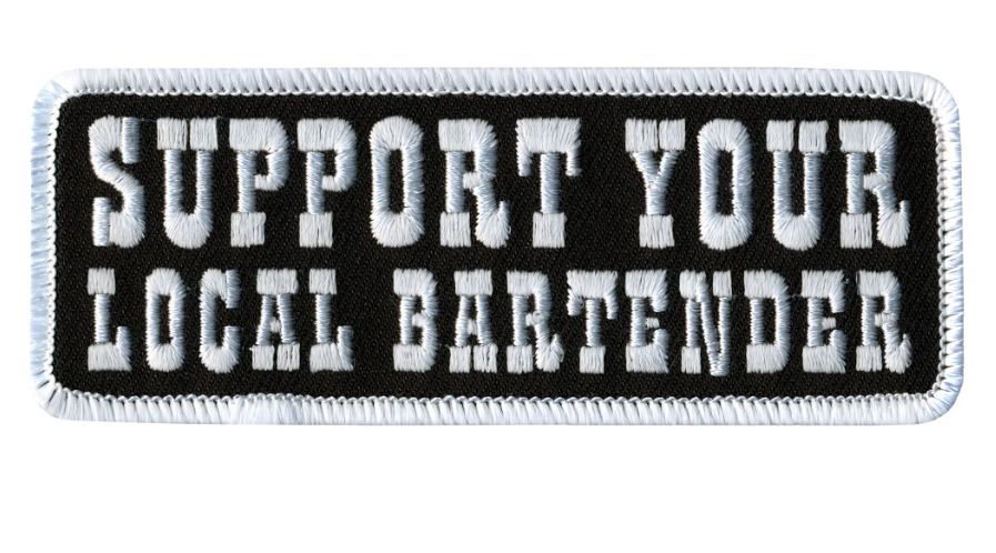 PATCH SUPPORT LOCAL BARTENDER-PPL9250 : 4W 2H - HighwayLeather