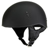 Hot Leathers T68 'The O.G.' Flat Black DOT Half Helmet for Men and Women with MP7922FMSET Heated Balaclava Bundle