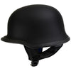Hot Leathers T75 'The Hanz' German Style Flat Black Advanced Motorcycle Half Helmet for Men and Women Biker
