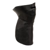 Milwaukee Leather unisex leather face and neck warmer with adjustable straps, designed for safety and comfort.