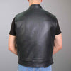 Hot Leathers VSM1051 Men's Black 'Celtic Cross' Conceal and Carry Leather Vest