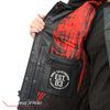 Hot Leathers VSM1055 Menâ€™s Black 'Over The Top Skull' Conceal and Carry Leather Vest