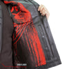 Hot Leathers VSM1055 Menâ€™s Black 'Over The Top Skull' Conceal and Carry Leather Vest