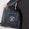 Hot Leathers VSM2001 Men's Black â€˜Jumbo Skullâ€™ Conceal and Carry Leather Vest