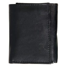 Hot Leathers WLD1011 Black Leather Tri-Fold Wallet