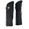 Milwaukee Leather Women's black leather chaps with conchos, designed for riding and western wear.