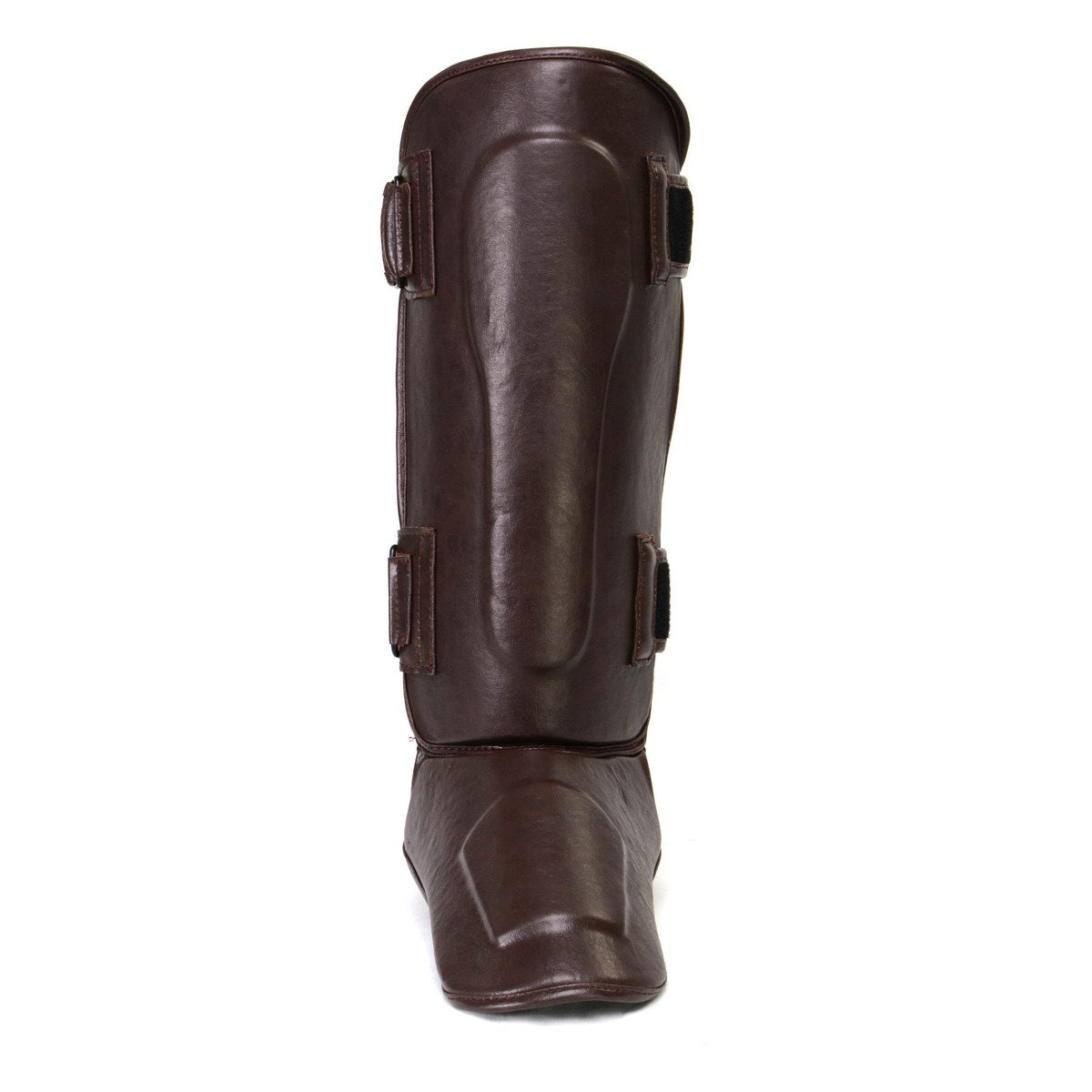 XFitness XF1001 Brown Muay Thai Kickboxing Shin Guards HighwayLeather