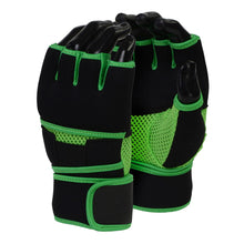 X-Fitness XF3000 Gel Boxing MMA Kickboxing Cross Training Handwrap Gloves-BLK/GREEN