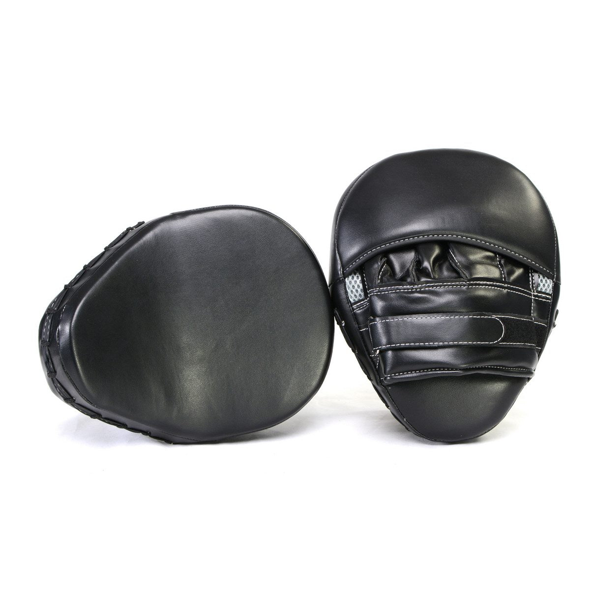 X Fitness XF8000 Curved Boxing MMA Punching Mitts-BLK/SILVER