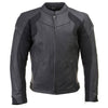Women's black leather motorcycle jacket with CE armor, sporty racing style, premium matte finish, by HighwayLeather.