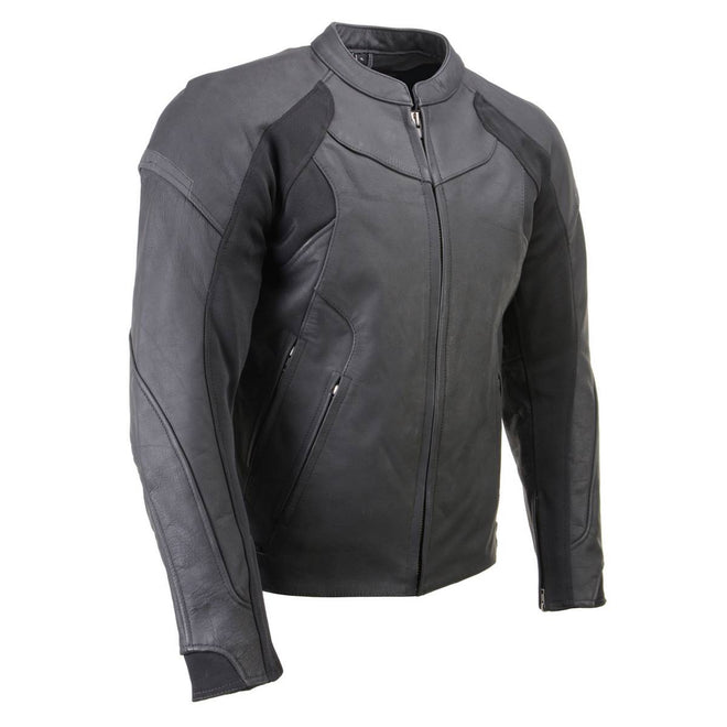 HighwayLeather Xelement XS11012 women's Endo flat matte black leather motorcycle jacket with CE armor, riding style, protective design