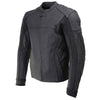 Women's black leather motorcycle jacket by HighwayLeather with flat matte finish, CE armor, and racing style design.