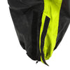 Milwaukee Leather NexGen Ladies XS5001 waterproof rain suit with black and yellow fabric, reflective piping, and matching pants.