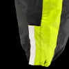 Milwaukee Leather rain suit XS5001 in black and hi-vis yellow with reflective piping, waterproof rain gear for women.