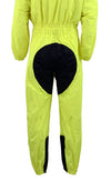 Milwaukee Leather NexGen Men’s yellow waterproof rain suit with reflective panels, designed for high visibility and protection.
