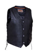 Men's Ultra Snap Front Motorcycle Vest with Side Laces