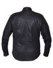 Men's Premium Lightweight Leather Motorcycle Shirt with Buffalo Nickle Snaps - HighwayLeather