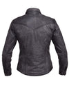 Ladies lightweight leather motorcycle jacket from Dynamicleather, stylish women’s motorcycle shirt in premium leather.