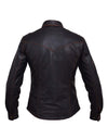Women’s lightweight leather motorcycle jacket by Dynamicleather, featuring a fitted design and premium leather material.