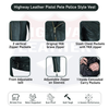 Men's Pistol Pete leather jacket by Buffalo Leather Gear, high-end men's jacket featuring rugged leather design and detailed stitching.