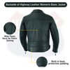 Buffalo Leather Gear men's Pistol Pete leather jacket, high-end men's jacket with detailed stitching and classic design, black color.