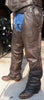 Dark Brown Leather Thermal Lined Chap - HighwayLeather