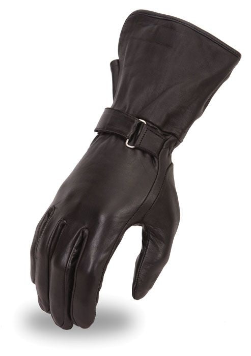 Dynamicleather gloves in black with reinforced stitching, designed for durability and comfort, shown on a neutral background.