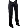 Studded women's leather chaps with hip hugger style from FIRST MFG, featuring metal stud accents and a fitted design.