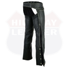 Hip Hugger Leather Chaps Stud Detailing Women Style - HighwayLeather