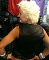 Women’s Soft Black Leather Motorcycle Vest with Utility Pockets | HL14500BLACK