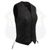 Women's Side-Lace Leather Vest - The Classic - HighwayLeather