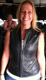 The Fairmont Ladies Black Vest - HighwayLeather