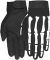 Dynamicleather Sons of Anarchy Grim Reaper gloves featuring black leather with detailed stitching and rugged design.