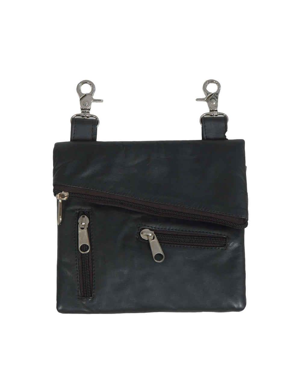 Ladies Clip on Bag with shoulder strap in Premium Cowhide