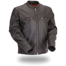 Men's full side stretch scooter jacket - The Promoter - HighwayLeather